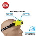 Nightstick, Intrinsically Safe Headlamp - 3 AAA, Lime Green - UL913 / ATEX Zone 0, 5454G