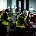 Nightstick, Intrinsically Safe Magnetic Scene Light w/Blow Molded Case - Li-Ion - Green - UL913 / ATEX, 5592GX