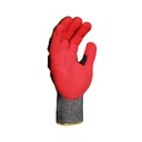 Ironclad, INDI-KC5 Knit Cut 5, Impact Work Gloves, PVC/PU Dot Leather Palm, EN 4X43CP