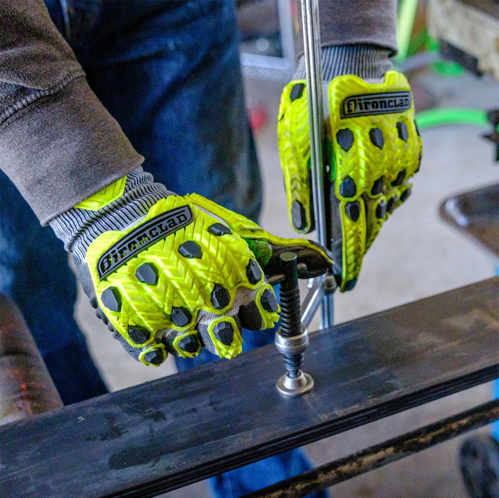 Ironclad, KCI2PU Command™ A2 PU Impact, Impact Work Gloves, PU Coated Palm, EN388 4X42DP