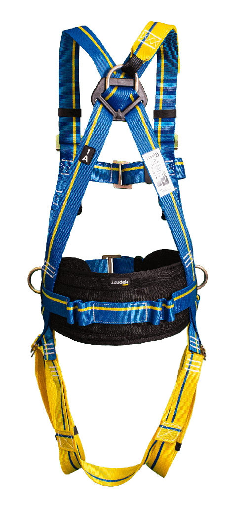 Irudek, Light Plus 4, Full Body Harness, Dorsal and Front Anchorage Point, Working Positioning Belt, Size S-M
