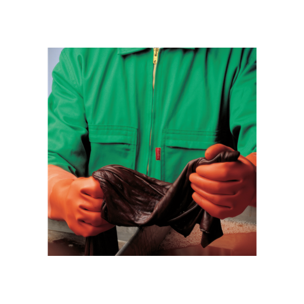 Mapa Professional, Alto 299, Chemical Gloves, Latex, Orange, 31cm