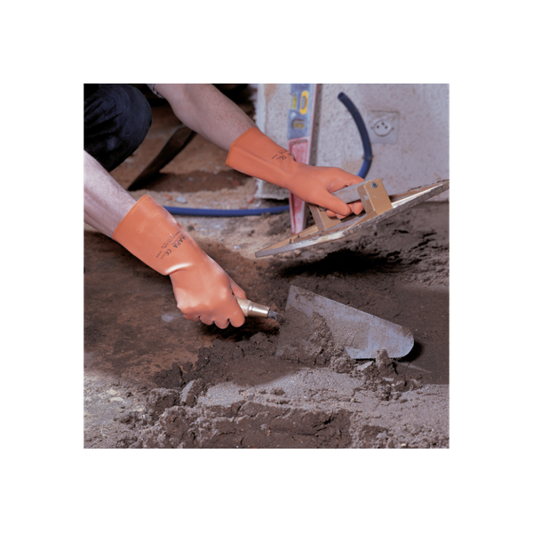 Mapa Professional, Alto 299, Chemical Gloves, Latex, Orange, 31cm