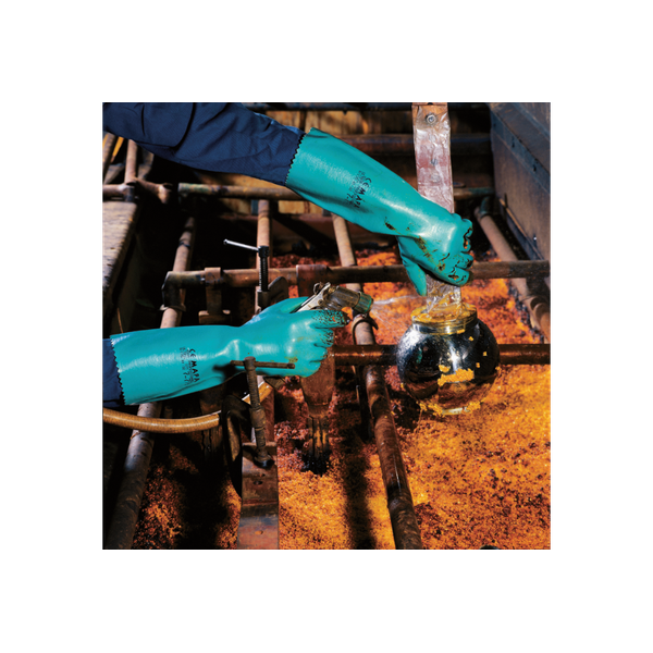 Mapa Professional, Ultranitril 377, Chemical Gloves, Nitrile, Green, 38cm