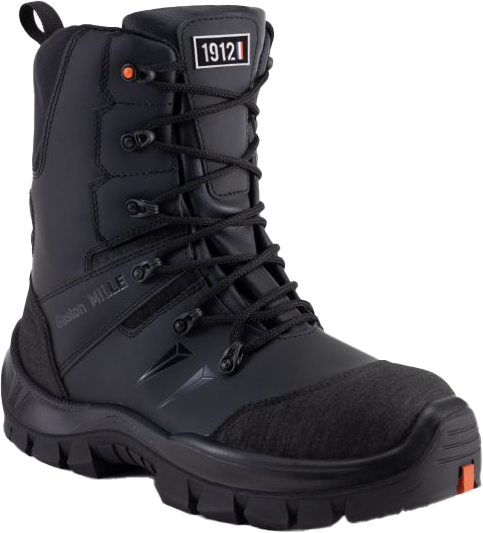 Gaston Mille, MONO3 Master FusionGrip, High-cut Safety Shoes, Lace-Up/Side-Zip, S3 HI CI HRO SRC