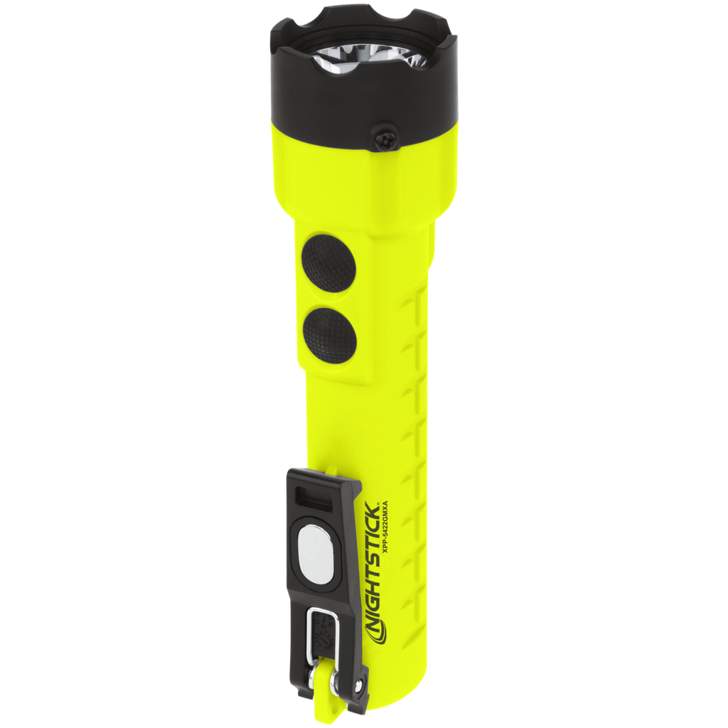 Nightstick, Intrinsically Safe Dual-Light Torch w/Magnets - 3 AA (not included) Lime Green, ATEX Zone 0, 5422GMXA