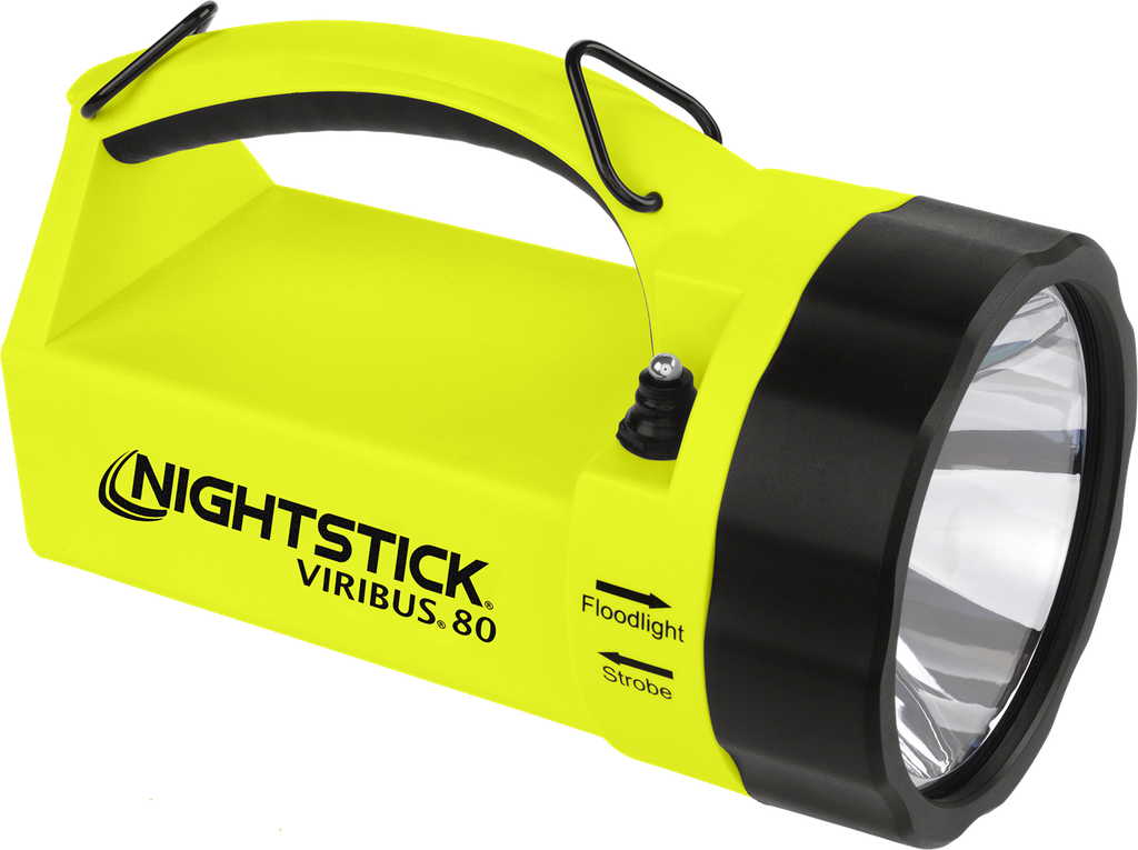 Nightstick, VIRIBUS 80 Intrinsically Safe Dual-Light Lantern - Li-Ion, Lime Green - UL913 / ATEX Zone 0, 5580G