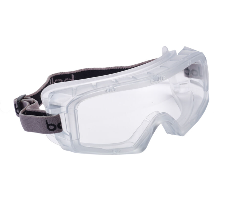 Bolle Safety, 1687101, Coverall 3, Safety Goggles, Sealed, AS/AF, Clear Lens