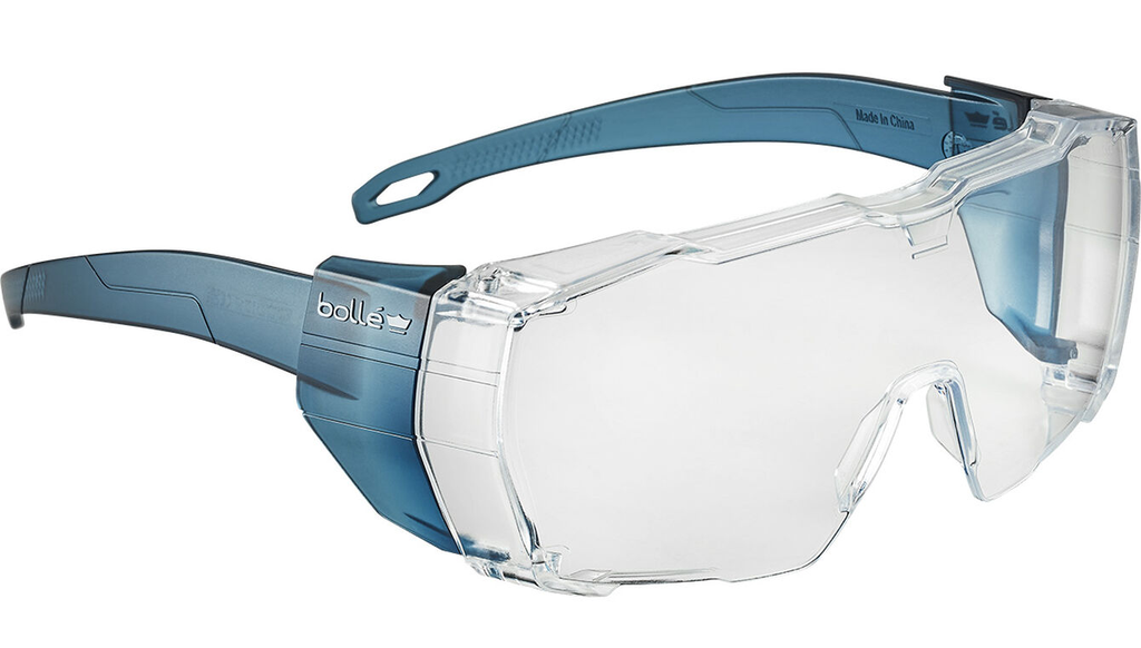 Bolle Safety, Swift OTG, OTG Safety Glasses, AS/AF, Clear Lens