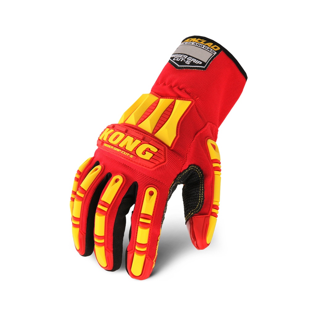 Ironclad, KRC5 Rigger Grip Cut 5, Impact Work Gloves, Silcone Fused Palm, EN 4X42DP