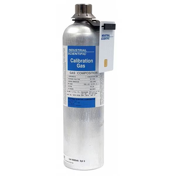 Industrial Scientific, 18102163, Cylinder, Calibration Gas, 100 ppm Carbon Monoxide, Steel, 103L