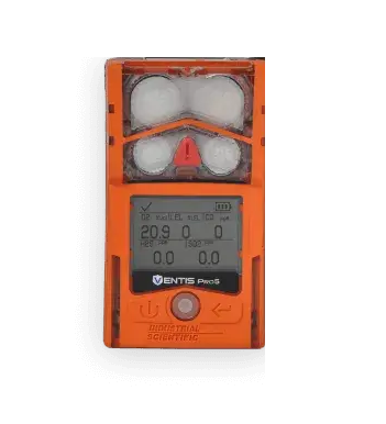 Industrial Scientific, K1234101211, VENTIS Pro5, Diffusion, LEL, O2, H2S, CO, Colour: Orange