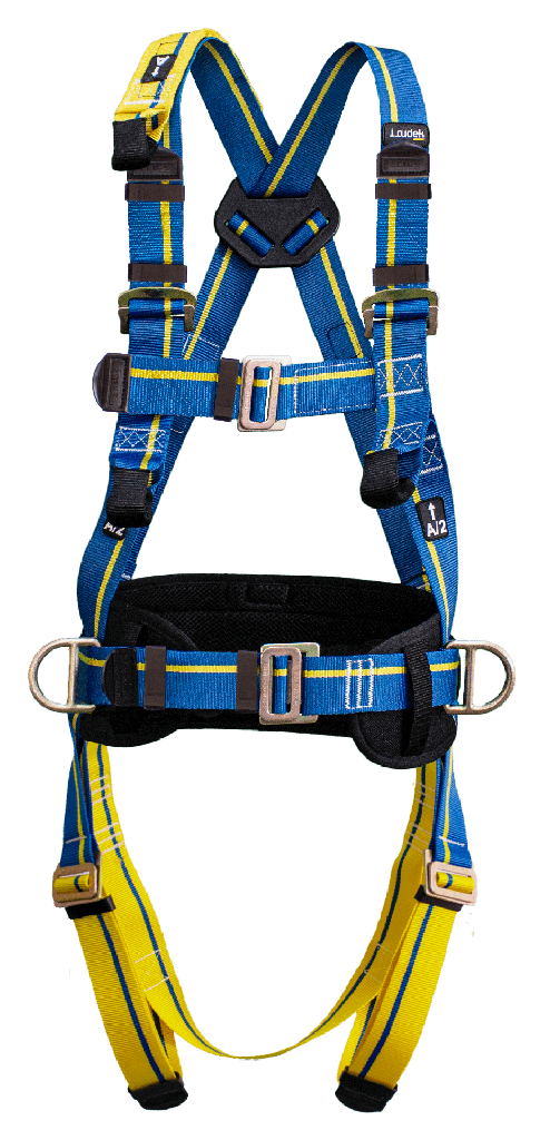 Irudek, Light Plus 4, Full Body Harness, Dorsal and Front Anchorage Point, Working Positioning Belt, Size S-M