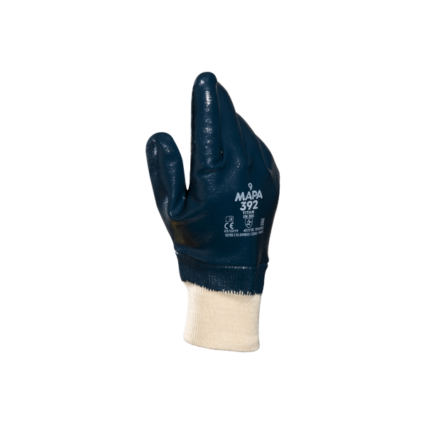 Mapa Professional, Titan 392, Work Gloves, Nitrile fully coated, EN 4111X
