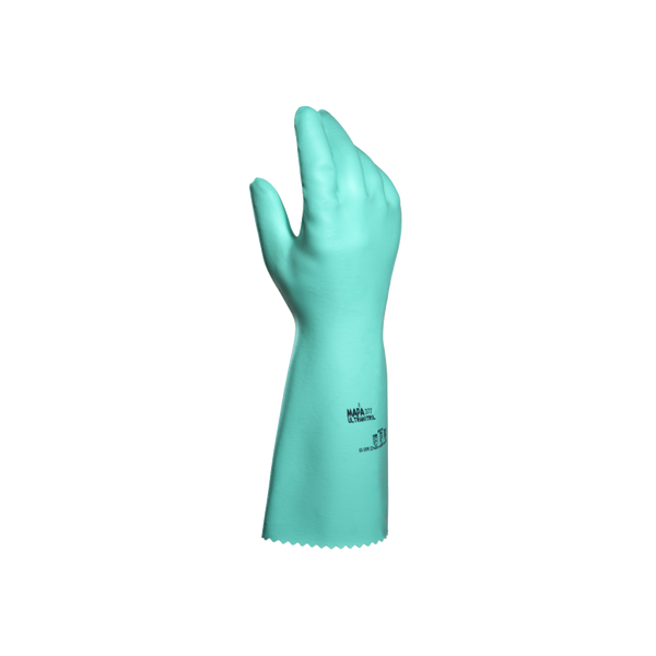 Mapa Professional, Ultranitril 377, Chemical Gloves, Nitrile, Green, 38cm