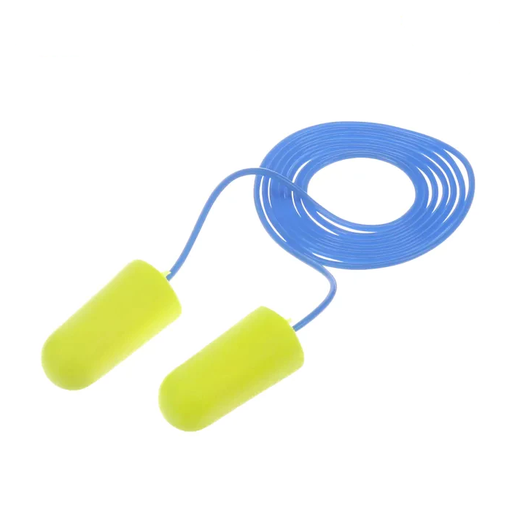 [WEB-3M-311-1250] 3M, 311-1250, E-A-Rsoft Yellow Neons Foam Earplugs, Corded, Regular, 200pairs/box