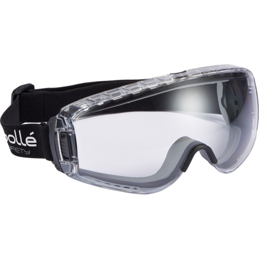 [WEB-BOLLE-1679110] Bolle Safety, 1679110, Pilot 2, Safety Goggles, Indirect Vent, AS/AF, Clear Lens