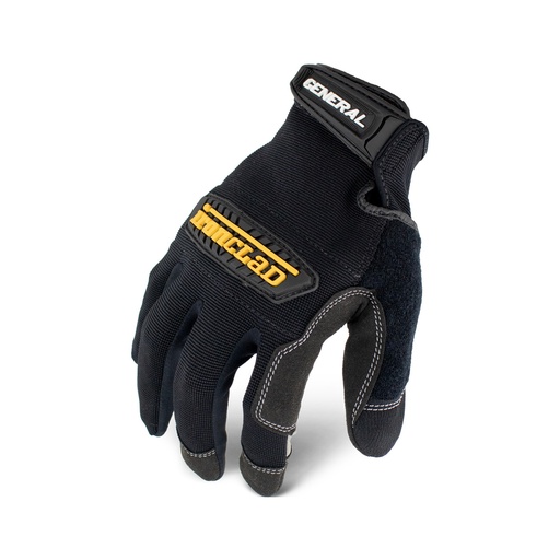 Ironclad, GUG General Utility, Work Gloves, Reinforced Palm, Black, EN 2132