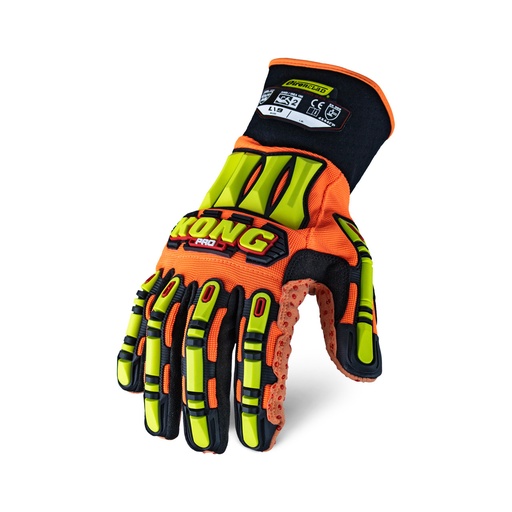 Ironclad, SDX2P Kong Pro A6, Impact Work Gloves, PVC/PU Dot Leather Palm, EN 4X44FP