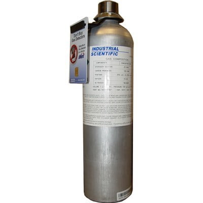 [WEBSITE] Industrial Scientific, 18109157, Cylinder, Calibration Gas, 25 ppm Hydrogen Sulfide, 100 ppm Carbon Monoxide, .35% Pentane (25% LEL), 18% Oxygen, Aluminium, 116L