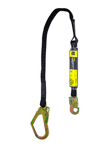 [WEBSITE] Irudek, ABE-FLEX 397, Single Connecting Lanyard, Energy Absorber, Elastic Sling, Scaffold Hook, 140CM to 180CM