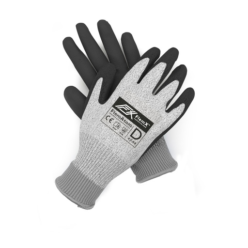 FlemX, FlemAtom, Knitted Cut-resistant Work Gloves, Polyurethane Palm, EN 4X44D